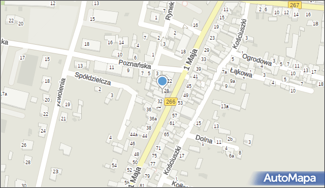 Piotrków Kujawski, 1 Maja, 28, mapa Piotrków Kujawski