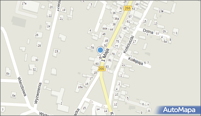 Piotrków Kujawski, 1 Maja, 58, mapa Piotrków Kujawski