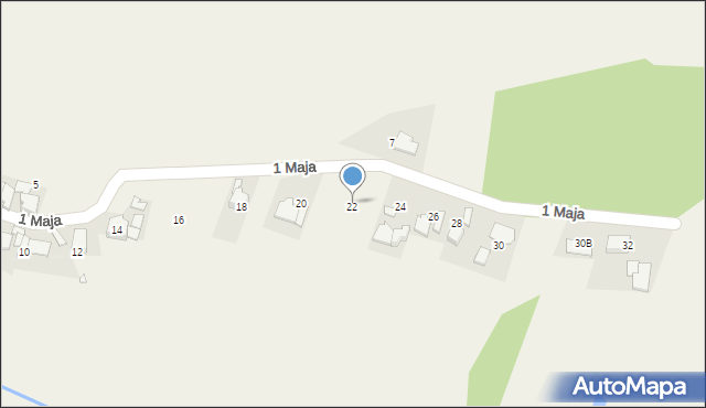 Piotrówka, 1 Maja, 22, mapa Piotrówka