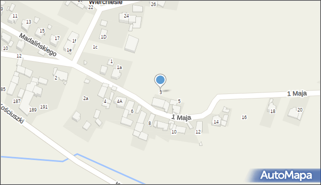 Piotrówka, 1 Maja, 3, mapa Piotrówka