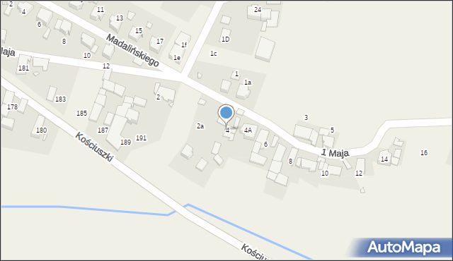 Piotrówka, 1 Maja, 4, mapa Piotrówka