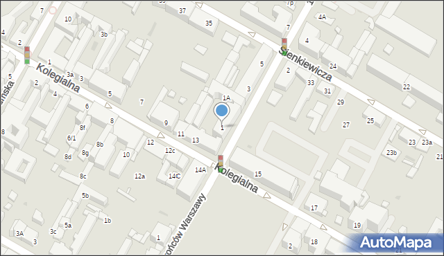 Płock, 1 Maja, 1, mapa Płock