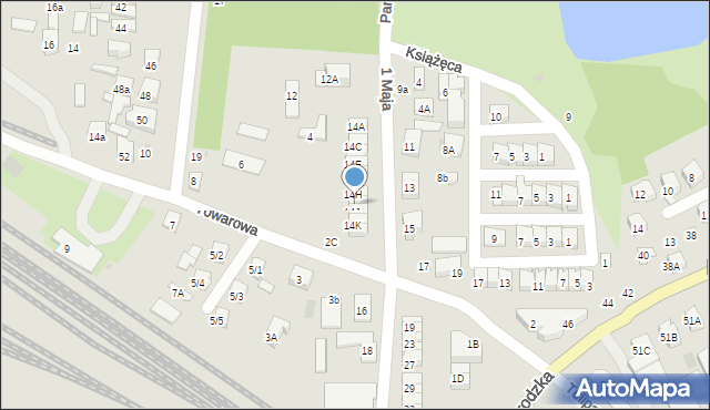 Płońsk, 1 Maja, 14I, mapa Płońsk