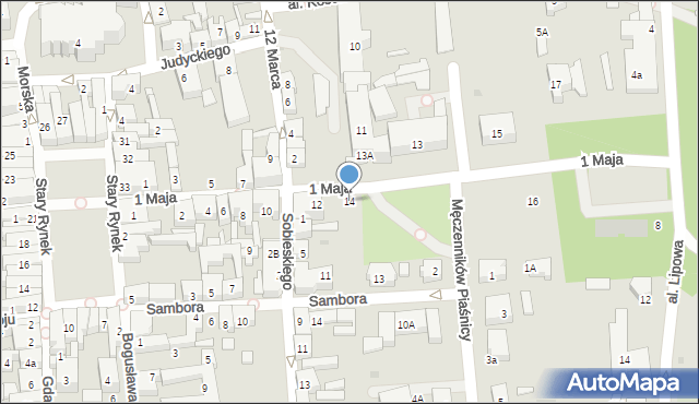 Puck, 1 Maja, 14, mapa Puck