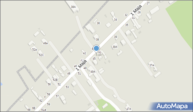 Rawa Mazowiecka, 1 Maja, 43, mapa Rawa Mazowiecka