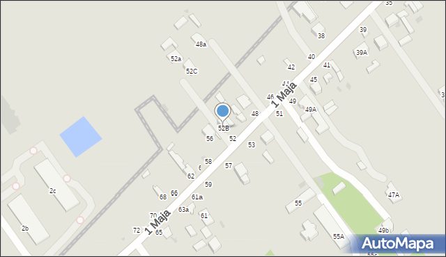 Rawa Mazowiecka, 1 Maja, 52B, mapa Rawa Mazowiecka