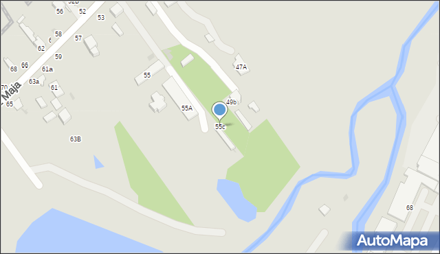 Rawa Mazowiecka, 1 Maja, 55c, mapa Rawa Mazowiecka