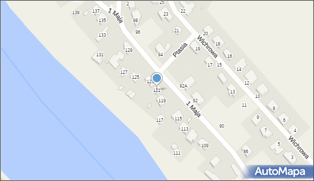 Rosnówko, 1 Maja, 121, mapa Rosnówko