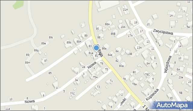 Rybnik, 1 Maja, 81, mapa Rybnika