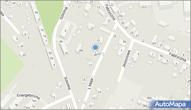 Siechnice, 1 Maja, 19, mapa Siechnice