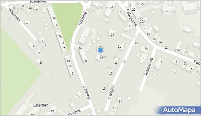 Siechnice, 1 Maja, 19a, mapa Siechnice