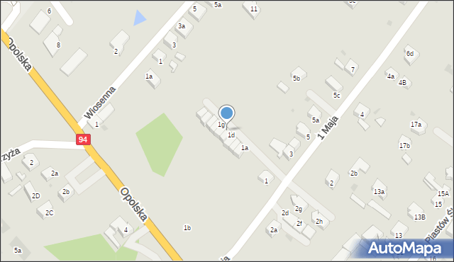 Siechnice, 1 Maja, 1e, mapa Siechnice