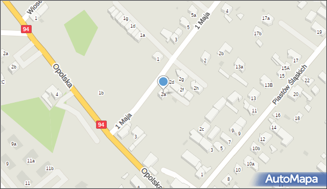 Siechnice, 1 Maja, 2a, mapa Siechnice