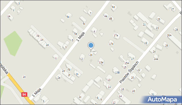 Siechnice, 1 Maja, 4d, mapa Siechnice