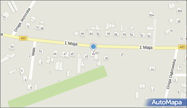 Sieradz, 1 Maja, 41, mapa Sieradz