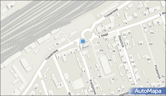 Skarżysko-Kamienna, 1 Maja, 10, mapa Skarżysko-Kamienna