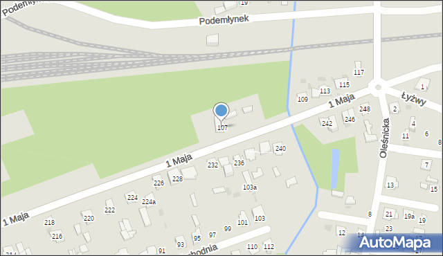Skarżysko-Kamienna, 1 Maja, 107, mapa Skarżysko-Kamienna
