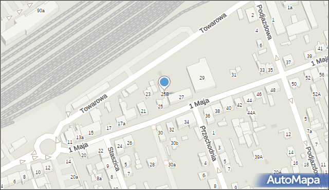Skarżysko-Kamienna, 1 Maja, 25B, mapa Skarżysko-Kamienna