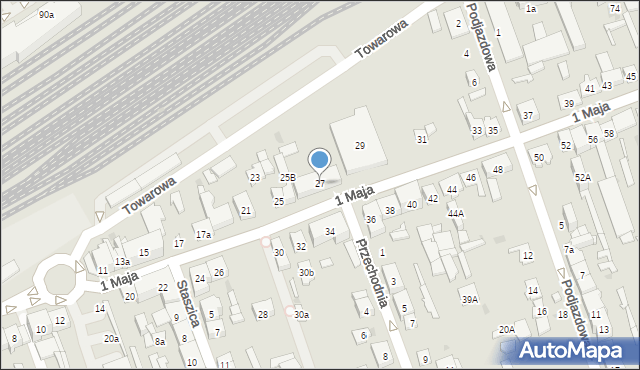 Skarżysko-Kamienna, 1 Maja, 27, mapa Skarżysko-Kamienna