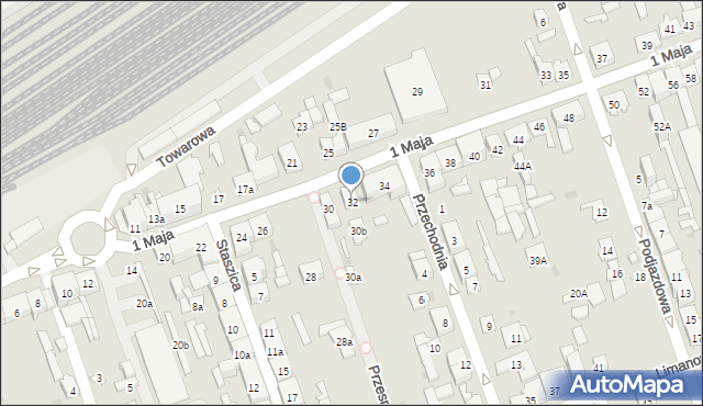 Skarżysko-Kamienna, 1 Maja, 32, mapa Skarżysko-Kamienna