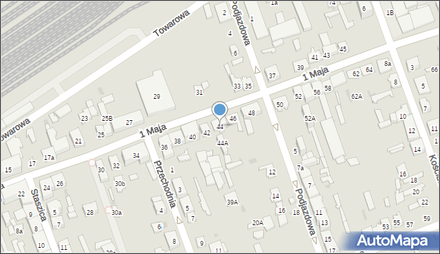 Skarżysko-Kamienna, 1 Maja, 44, mapa Skarżysko-Kamienna