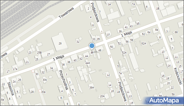 Skarżysko-Kamienna, 1 Maja, 46, mapa Skarżysko-Kamienna