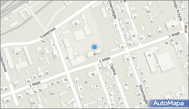 Skarżysko-Kamienna, 1 Maja, 49, mapa Skarżysko-Kamienna