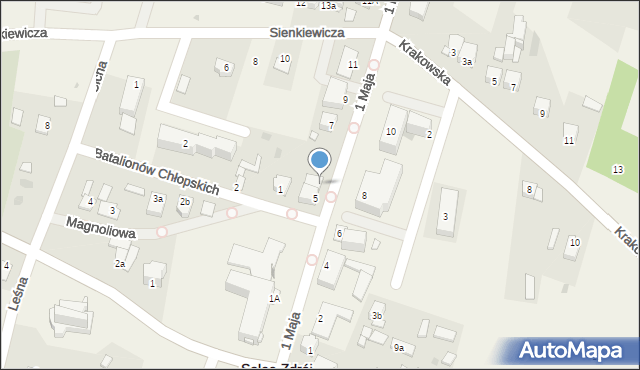 Solec-Zdrój, 1 Maja, 5A, mapa Solec-Zdrój