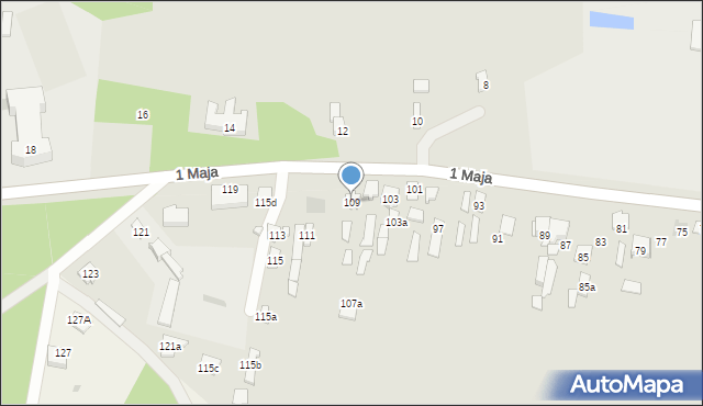 Stąporków, 1 Maja, 109, mapa Stąporków