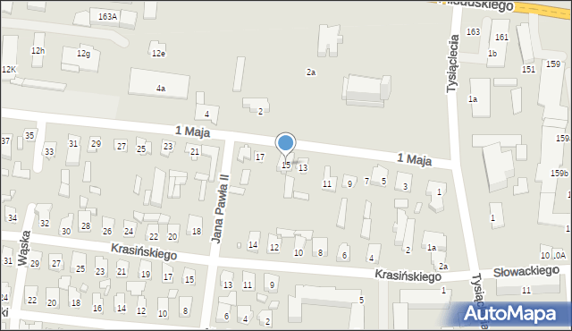 Stąporków, 1 Maja, 15, mapa Stąporków