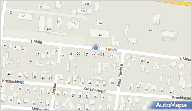 Stąporków, 1 Maja, 25a, mapa Stąporków