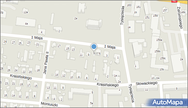 Stąporków, 1 Maja, 7, mapa Stąporków