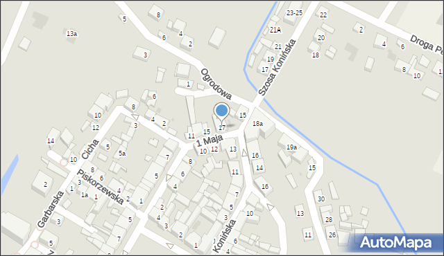 Stawiszyn, 1 Maja, 17, mapa Stawiszyn