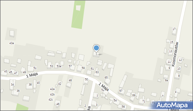 Strzebiń, 1 Maja, 63a, mapa Strzebiń