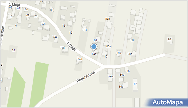 Strzebiń, 1 Maja, 84a, mapa Strzebiń