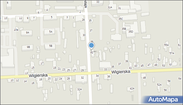 Suwałki, 1 Maja, 41, mapa Suwałk