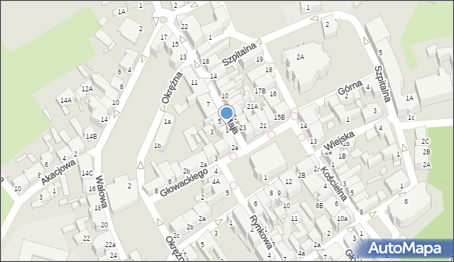 Świebodzin, 1 Maja, 1, mapa Świebodzin