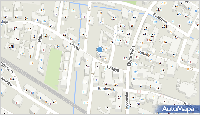 Świętochłowice, 1 Maja, 4, mapa Świętochłowice