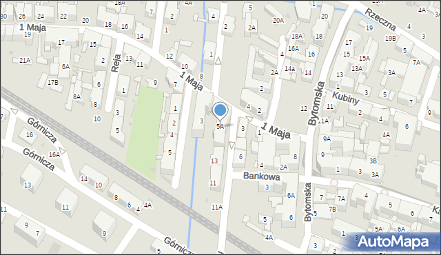 Świętochłowice, 1 Maja, 5A, mapa Świętochłowice