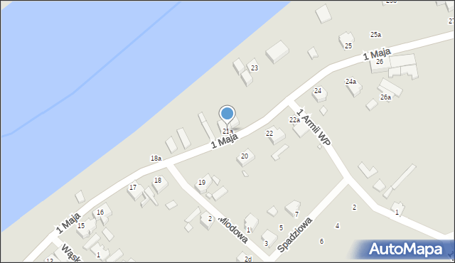 Świnoujście, 1 Maja, 21a, mapa Świnoujście