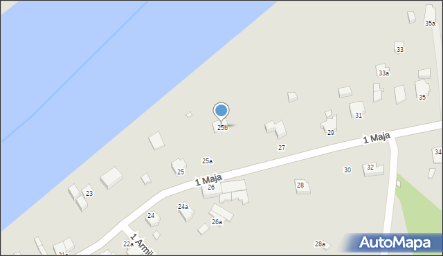Świnoujście, 1 Maja, 25b, mapa Świnoujście