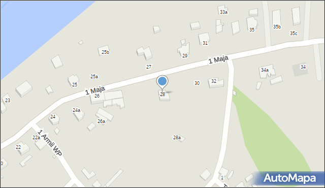 Świnoujście, 1 Maja, 28, mapa Świnoujście