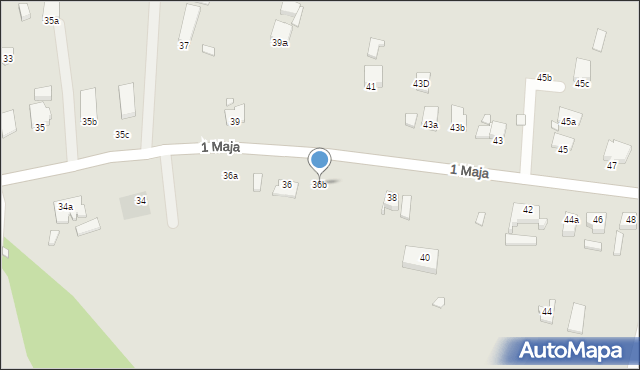 Świnoujście, 1 Maja, 36b, mapa Świnoujście