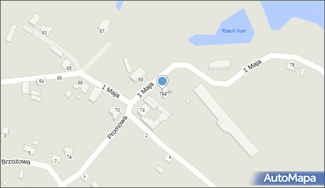 Świnoujście, 1 Maja, 74a, mapa Świnoujście