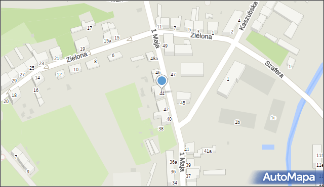 Szczecinek, 1 Maja, 44, mapa Szczecinek