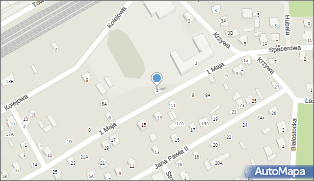 Szepietowo, 1 Maja, 4, mapa Szepietowo