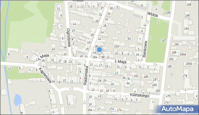 Szydłowiec, 1 Maja, 16, mapa Szydłowiec
