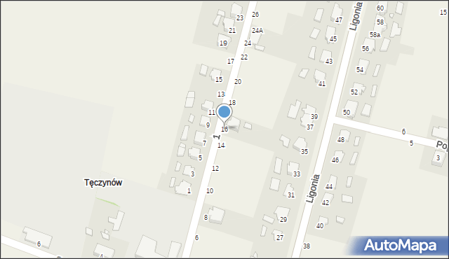 Szymiszów, 1 Maja, 16, mapa Szymiszów