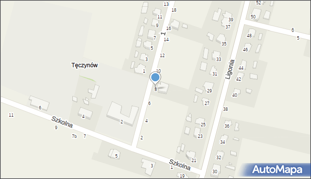 Szymiszów, 1 Maja, 8, mapa Szymiszów