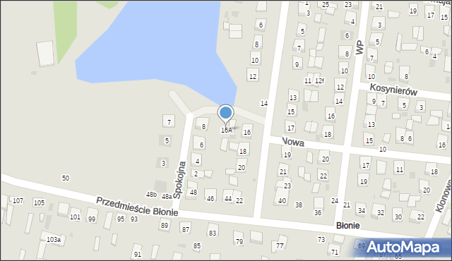 Tarnogród, 1 Stycznia, 16A, mapa Tarnogród